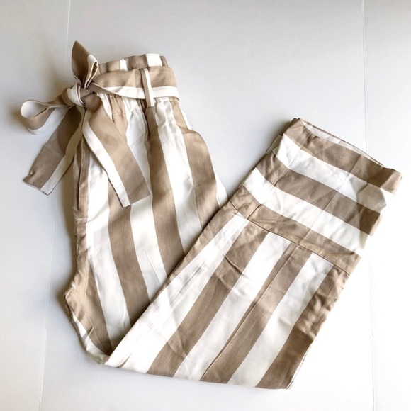J. Crew Point Sur Stripe Paperbag Waist Pants - Picture 8 of 14